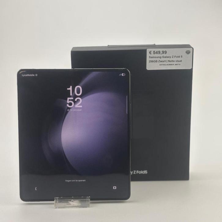Samsung Galaxy Z Fold 5 256GB Zwart | Nette staat, Telecommunicatie, Mobiele telefoons | Samsung, Zo goed als nieuw