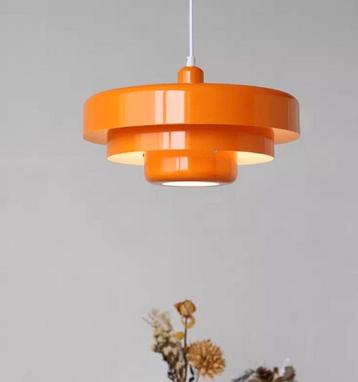 Mid-Century Hanglamp – Oranje, retro/vintage stijl beschikbaar voor biedingen
