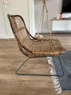 HK living rotan fauteuil, Minder dan 75 cm, Ophalen of Verzenden, Zo goed als nieuw, 50 tot 75 cm