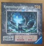 Escape puzzel wolven 759 stukjes, Hobby en Vrije tijd, Denksport en Puzzels, Ophalen of Verzenden, 500 t/m 1500 stukjes, Nieuw