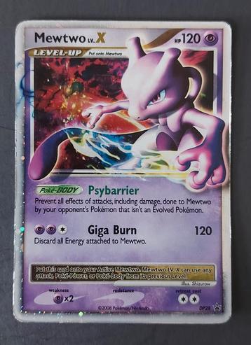 Pokemon Mewtwo lv. X promo card beschikbaar voor biedingen