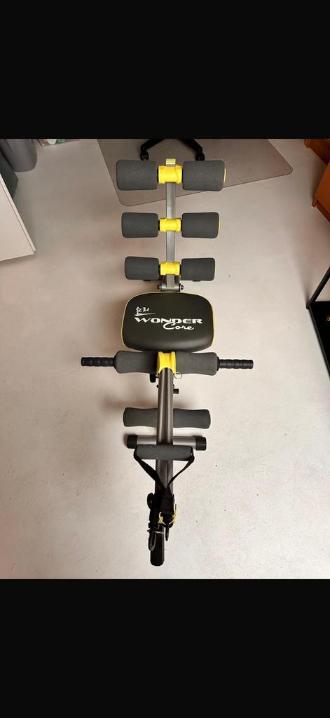 Wonder core 2 genius fitness, Sport en Fitness, Fitnessapparatuur, Gebruikt, Roeitrainer, Armen, Borst, Buik, Rug, Metaal, Ophalen