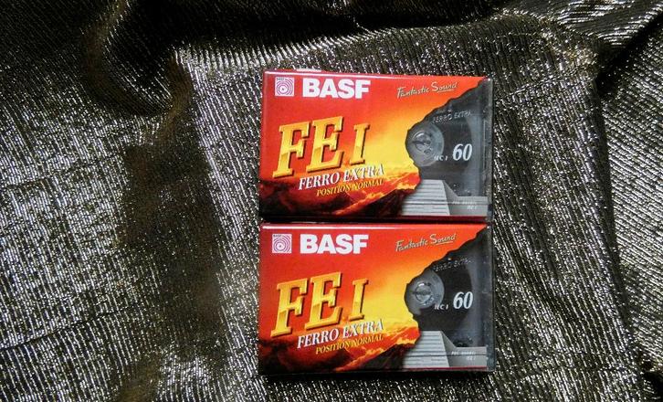 2x BASF FERRO extra I 60min.NIEUW in folie.     ad.2, Cd's en Dvd's, Cassettebandjes, Nieuw in verpakking, Onbespeeld, Overige genres