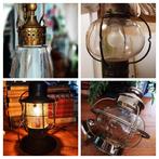 Vier soorten originele scheepslampen scheepslamp, Ophalen of Verzenden