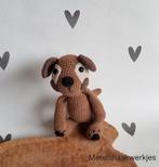 Handgemaakte knuffel hond, Hobby en Vrije tijd, Breien en Haken, Ophalen of Verzenden, Nieuw, Haken, Overige typen