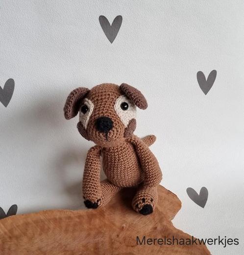 Handgemaakte knuffel hond, Hobby en Vrije tijd, Breien en Haken, Nieuw, Haken, Overige typen, Ophalen of Verzenden