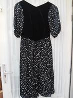 Avondjurk, zwart fluweel. maat 38,Gelegenheidsjurk/Feestjurk, Maat 38/40 (M), Galajurk, Zwart, Ophalen of Verzenden