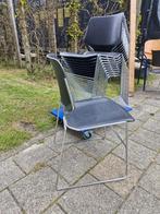 11x Matrix Krueger USA draadstaal design stoel stapelbaar, Huis en Inrichting, Stoelen, Postbus, Matrix Krueger, Zwart, Ophalen of Verzenden