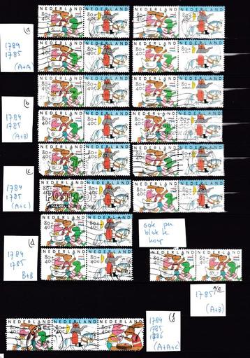 9101) Nederland 1784 1785 1786 kinderzegels 1998 Max Veldhuy beschikbaar voor biedingen