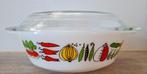 Vintage JAJ Pyrex Harvest Ovenschaal met Deksel, Ophalen of Verzenden