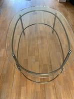 Glazen salontafel, Ophalen, Gebruikt, 100 tot 150 cm, 50 tot 100 cm