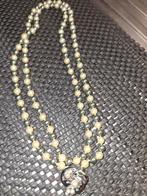 Halssnoer met  parel  en  hematiet, Ophalen of Verzenden, Zo goed als nieuw