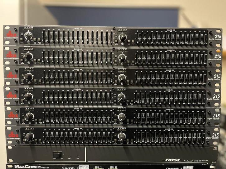 DBX 215 graphic equalizer, Muziek en Instrumenten, Effecten, Zo goed als nieuw, Equalizer, Ophalen of Verzenden