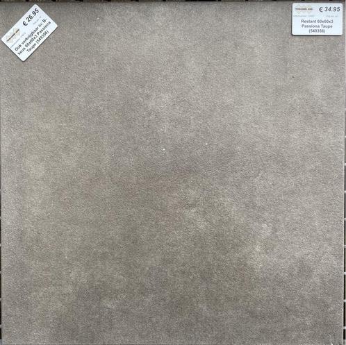 B-keus terrastegel 60x60 Passiona Taupe, Tuin en Terras, Tegels en Klinkers, Nieuw, Terrastegels, Beton, 10 m² of meer, Gecoat