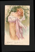 Prachtige ansichtkaart Jonge dame  B17-20, Ophalen of Verzenden, Voor 1920, Gelopen, Overige thema's