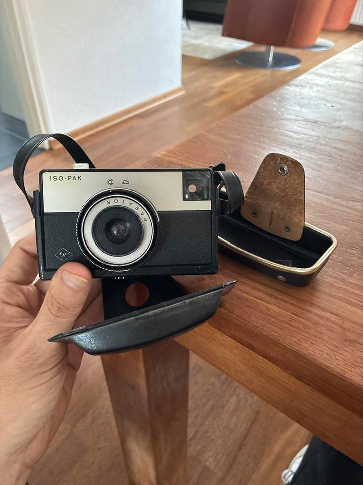Agfa Iso-Pak Parator Camera met Case, Audio, Tv en Foto, Fotocamera's Analoog, Gebruikt, Compact, Ophalen of Verzenden