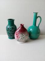 Vazen.Vintage/brocante Turquoise/groen.Pr.p/st vanaf € 6,50, Ophalen of Verzenden