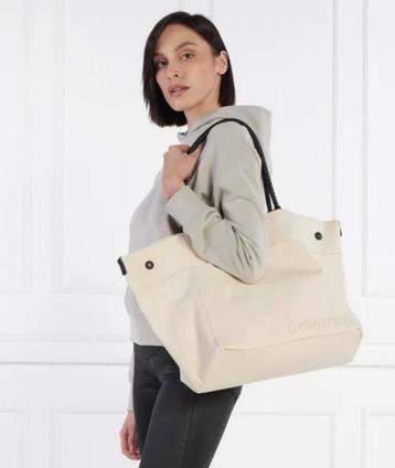 Calvin Klein Tote Bag – Beige/Dark Ecru (Nieuw met Label) beschikbaar voor biedingen