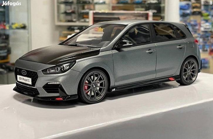 1:18 Hyundai i30N Project C 2017 matgrijs Otto Models OT1060, Hobby en Vrije tijd, Modelauto's | 1:18, Nieuw, Auto, OttOMobile
