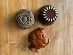 3st. Vintage bakvormen (pudding/banket), Antiek en Kunst, Antiek | Keramiek en Aardewerk, Ophalen of Verzenden
