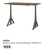 Ikea Idasen zit/sta bureau elektrisch verstelbaar 160x80cm, Huis en Inrichting, Bureaus, Ophalen, Elektrisch, Zo goed als nieuw
