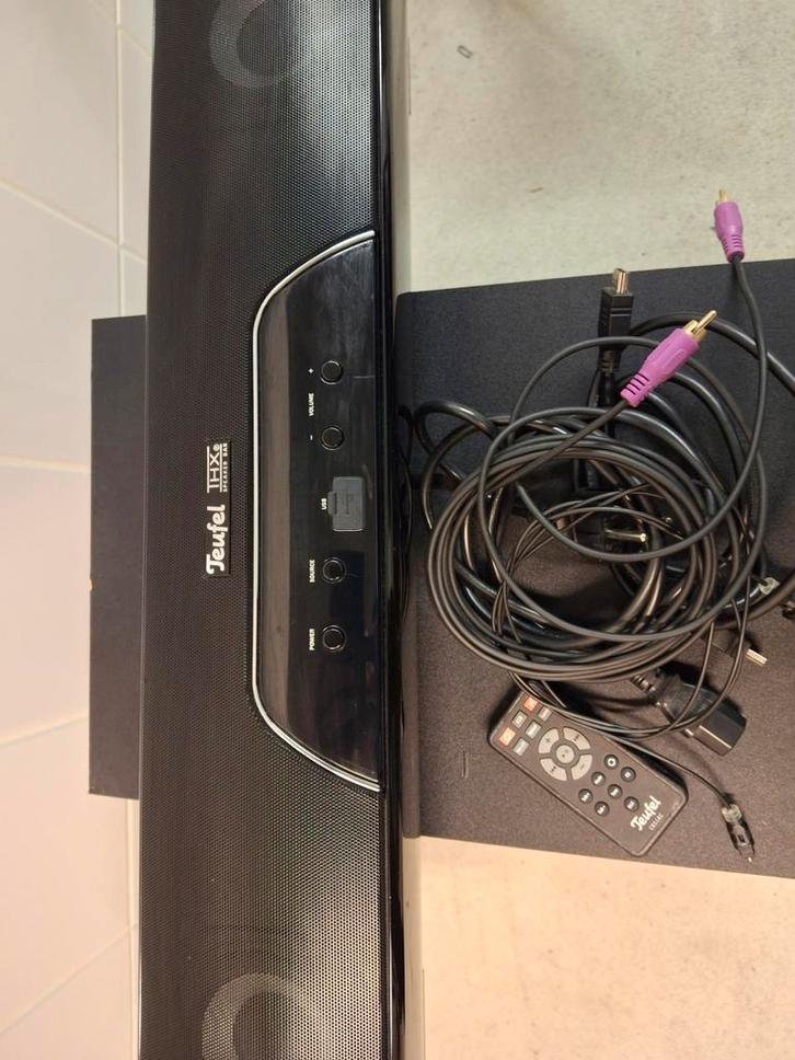 Teufel CB 51 SWT Soundbar met Subwoofer, Audio, Tv en Foto, Soundbars, Gebruikt, Met externe subwoofer, Ophalen of Verzenden