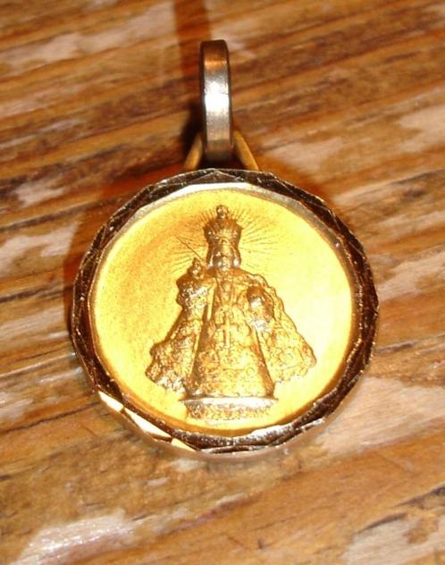 ﻿NALATENSCHAP MOOIE ANTIEKE HANGER GOUD DBL MARIA - wvq, Antiek en Kunst, Antiek | Religie, Verzenden