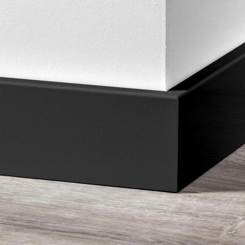 Sfeerplinten - MDF Plinten Modern Ral 9005 - Git Zwart, Doe-het-zelf en Verbouw, Plinten en Afwerking, Nieuw, Plinten, Mdf, 200 tot 250 cm