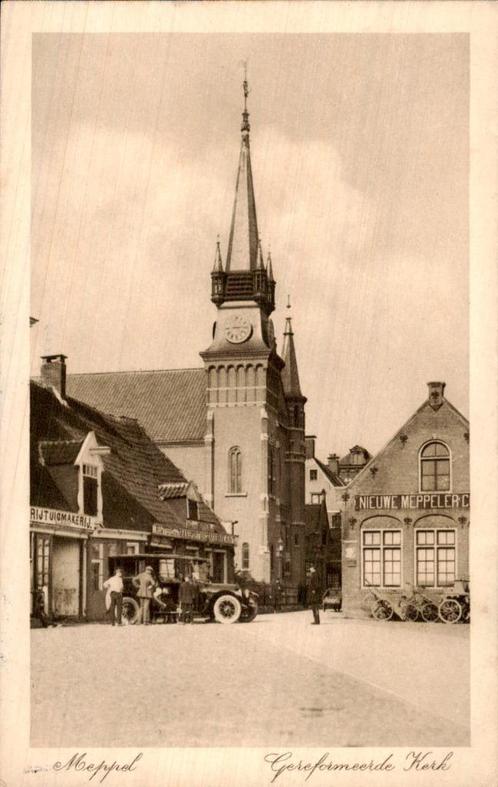 Meppel  . kerk, Verzamelen, Ansichtkaarten | Nederland, Gelopen, Drenthe, Voor 1920, Verzenden