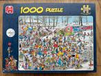 Jan van Haasteren puzzel 1000 st Op glad ijs, Hobby en Vrije tijd, Denksport en Puzzels, Ophalen, 500 t/m 1500 stukjes, Zo goed als nieuw