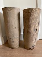 Stoere houten plantenpotten, Overige materialen, 40 tot 70 cm, Tuin, Rond