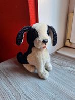 Vintage Knuffel Hond - Zwart & Wit, Ophalen of Verzenden