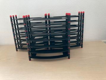 3 CD/DVD Rekjes - Metalen Videobanden Opbergers beschikbaar voor biedingen