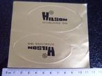 2x sticker Hilson logo established 1846, Verzamelen, Verzenden, Zo goed als nieuw, Merk