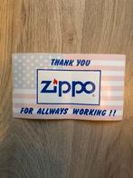 Oude ZIPPO sticker,, Verzamelen, Stickers, Ophalen of Verzenden, Merk, Zo goed als nieuw