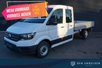Volkswagen Crafter 35 L4 177PK Open laadbak Dubbele cabine P, Auto's, Bestelauto's, Stof, 4 cilinders, Volkswagen, Wit