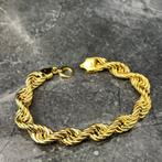 Gouden armband rope schakel 14 karaat goud dik model, Ophalen of Verzenden, Nieuw, Goud