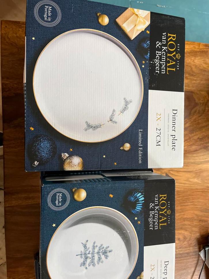 Royal van Kempen en Begeer AH Servies, Huis en Inrichting, Keuken | Servies, Nieuw, Compleet servies, Effen, Porselein, Ophalen of Verzenden