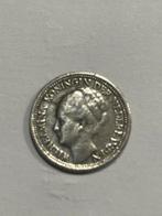 Zilveren Dubbeltje 1937 - Wilhelmina, Postzegels en Munten, Munten | Nederland, Zilver, Ophalen of Verzenden, 10 cent, Koningin Wilhelmina