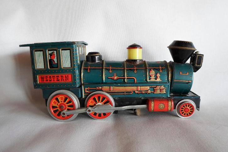 Blikken Trein Western, Antiek en Kunst, Antiek | Speelgoed, Ophalen of Verzenden