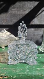 Kristallen Bonbonnière met Deksel, vintage persglas, Ophalen of Verzenden