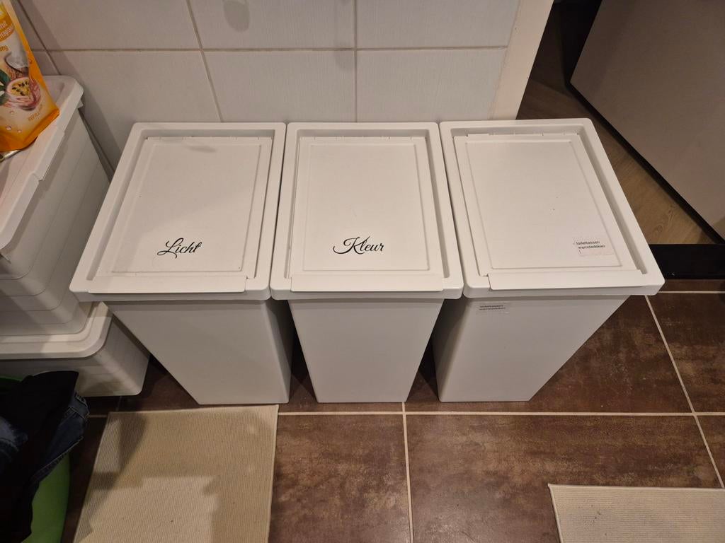 Ikea Filur opbergbakken 42L - 3 stuks, Ophalen, Kunststof, Gebruikt, 50 tot 75 cm