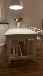Prachtige wit eettafel 78x180, Huis en Inrichting, Tafels | Eettafels, Ophalen, 50 tot 100 cm, Zo goed als nieuw, Vijf personen of meer