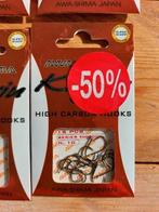 witvis haakjes bledje maten 10 t/m 20 zilver/black nikkel, Watersport en Boten, Hengelsport | Witvissen, Ophalen of Verzenden