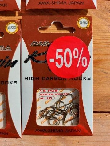 witvis haakjes bledje maten 10 t/m 20 zilver/black nikkel beschikbaar voor biedingen