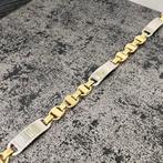 Prachtig 14k gouden armband flat magnum schakel, Sieraden, Tassen en Uiterlijk, Armbanden, Ophalen of Verzenden, Nieuw, Goud