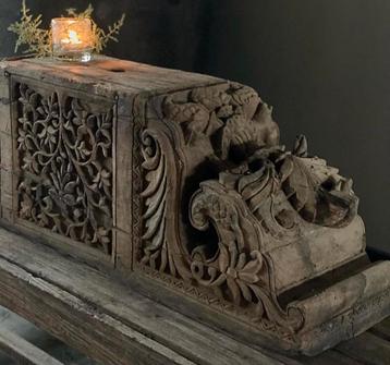 XXL Houten Ornament Houtsnijwerk hoogehuys puur wonen hoffz beschikbaar voor biedingen