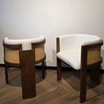 Unieke Japandi Rotaan Stoelen 8 stuks Beschikbaar, Huis en Inrichting, Stoelen, Ophalen, Japandi, Bruin, Zo goed als nieuw