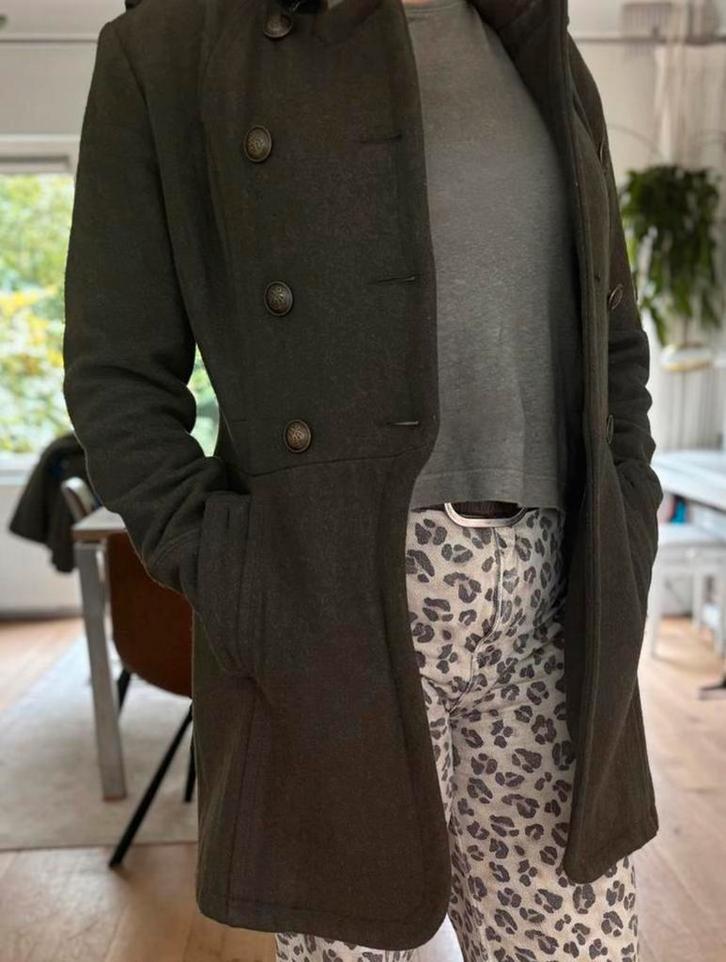 Superdry military winterjas, L, Kleding | Dames, Jassen | Winter, Gedragen, Maat 42/44 (L), Groen, Ophalen of Verzenden