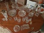 Antieke Kristal Collectie - Fruitschaal, Glazen, Karaffen, Ophalen of Verzenden